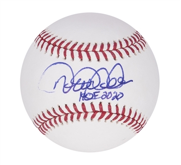 Derek Jeter Signed & Inscribed HOF 2020 Baseball (MLB AUTH)